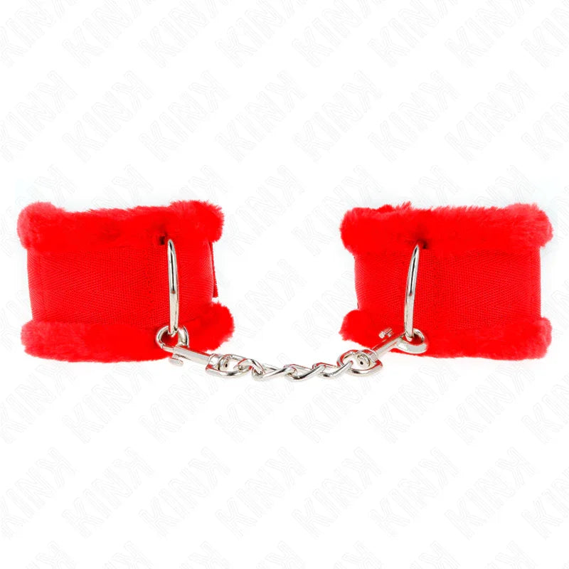 KINK - MUÑEQUERAS FORRADA ROJO AJUSTABLE 17-31 CM X 7 CM - Nuvica
