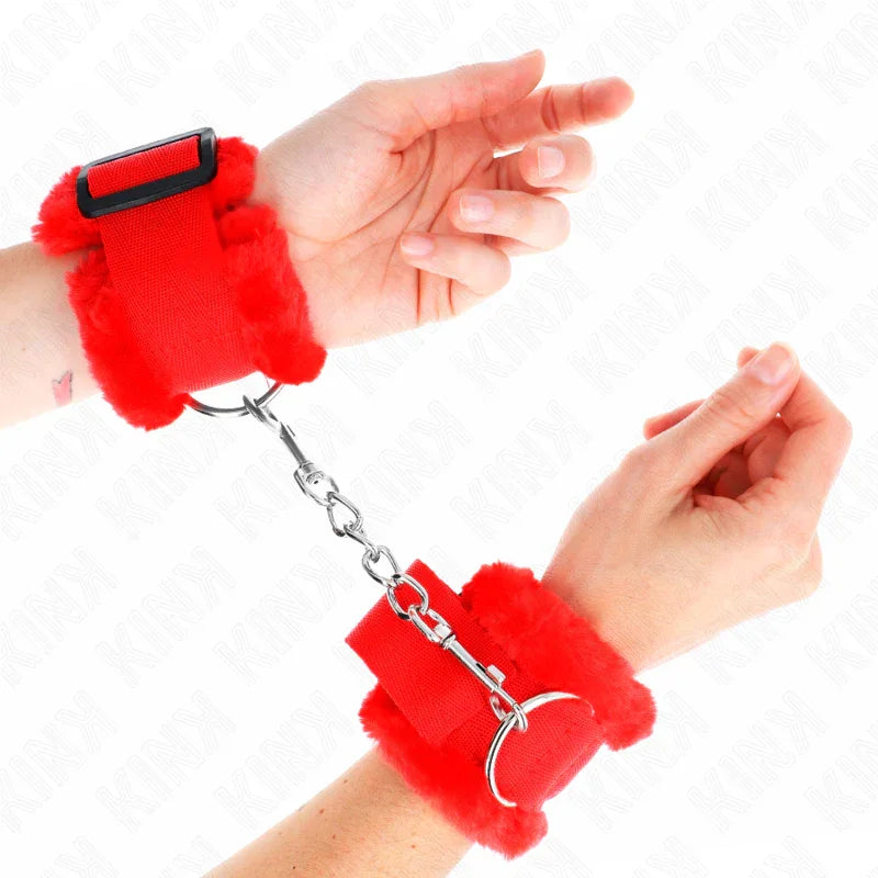 KINK - MUÑEQUERAS FORRADA ROJO AJUSTABLE 17-31 CM X 7 CM - Nuvica