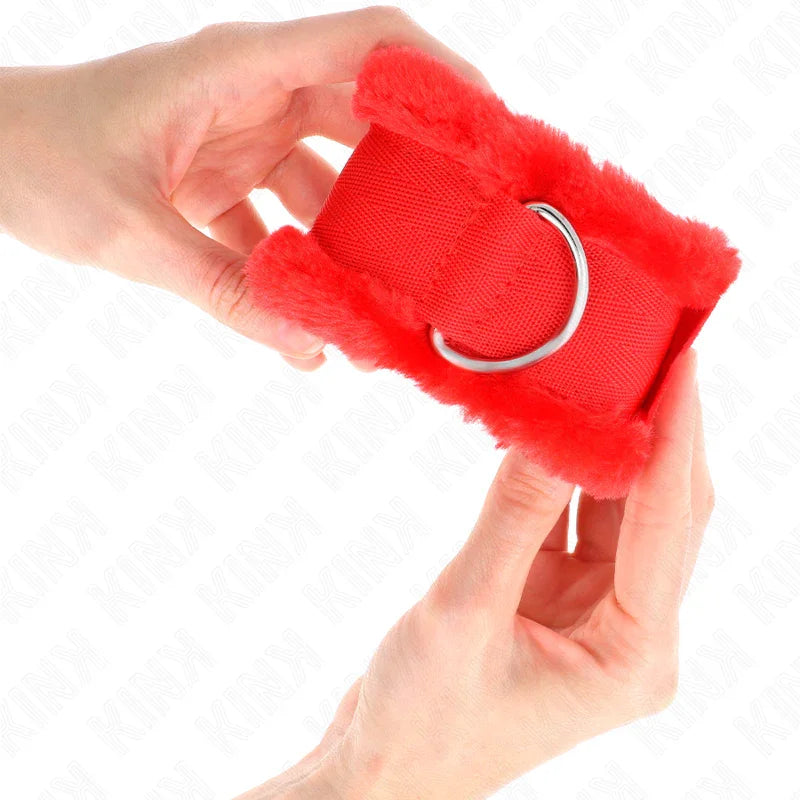KINK - MUÑEQUERAS FORRADA ROJO AJUSTABLE 17-31 CM X 7 CM - Nuvica