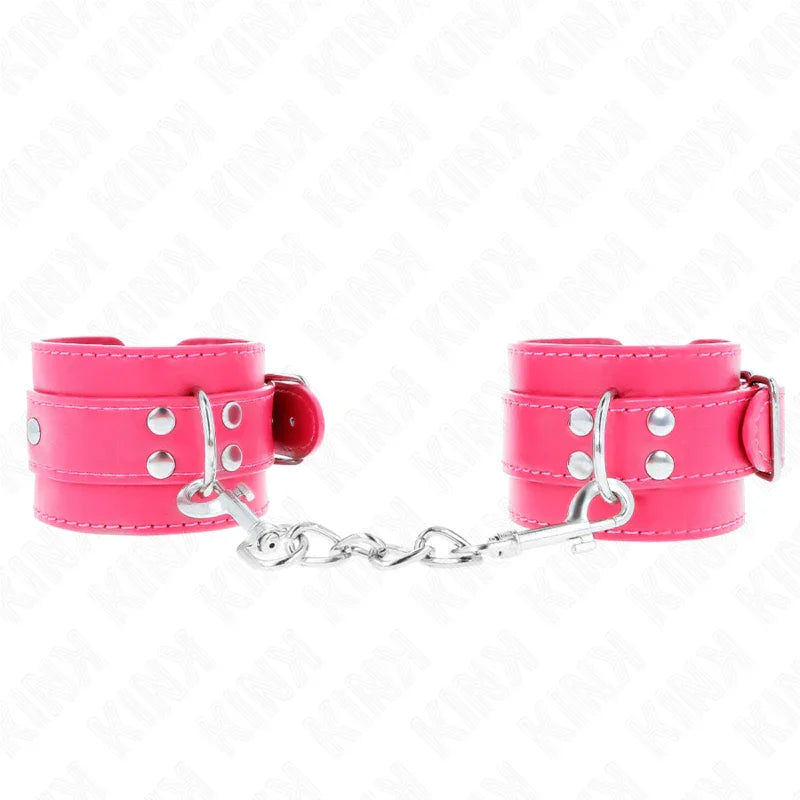KINK - MUÑEQUERAS FUCSIA CON DETALLES EN FUCSIA AJUSTABLE 20-28 CM X 5.5 CM - Nuvica