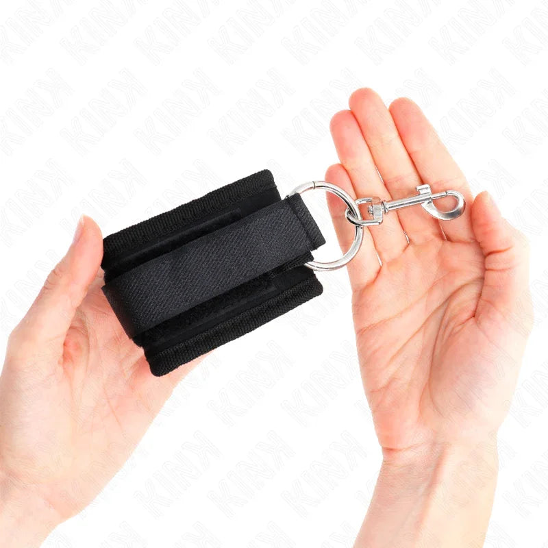 KINK - MUÑEQUERAS NEGRO AJUSTABLE 18-35 CM X 6 CM - Nuvica