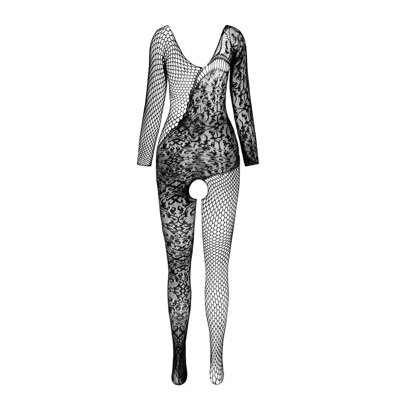 PASSION - BS 107 BODYSTOCKING ROJO TALLA ÚNICA - Nuvica