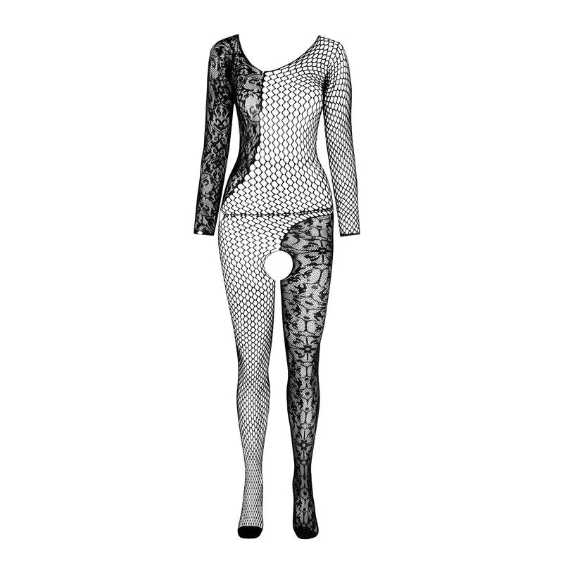 PASSION - BS 107 BODYSTOCKING ROJO TALLA ÚNICA - Nuvica
