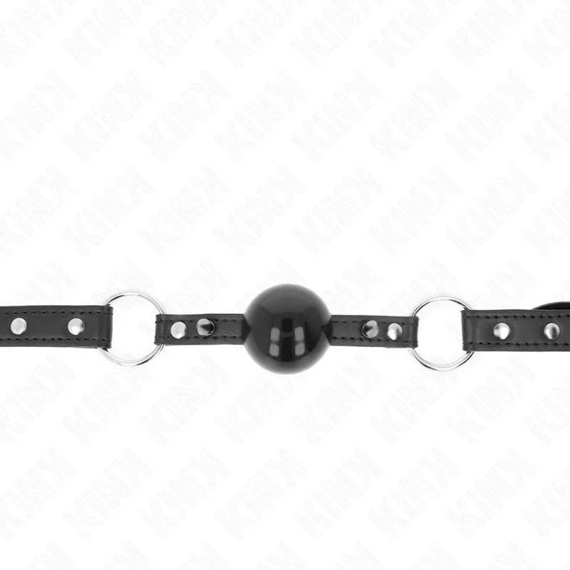 KINK - MORDAZA DE BOLA 4 CM CON REMACHE DE PUNTA Y CIERRE A PRESIÓN 65 x 2 CM - Nuvica