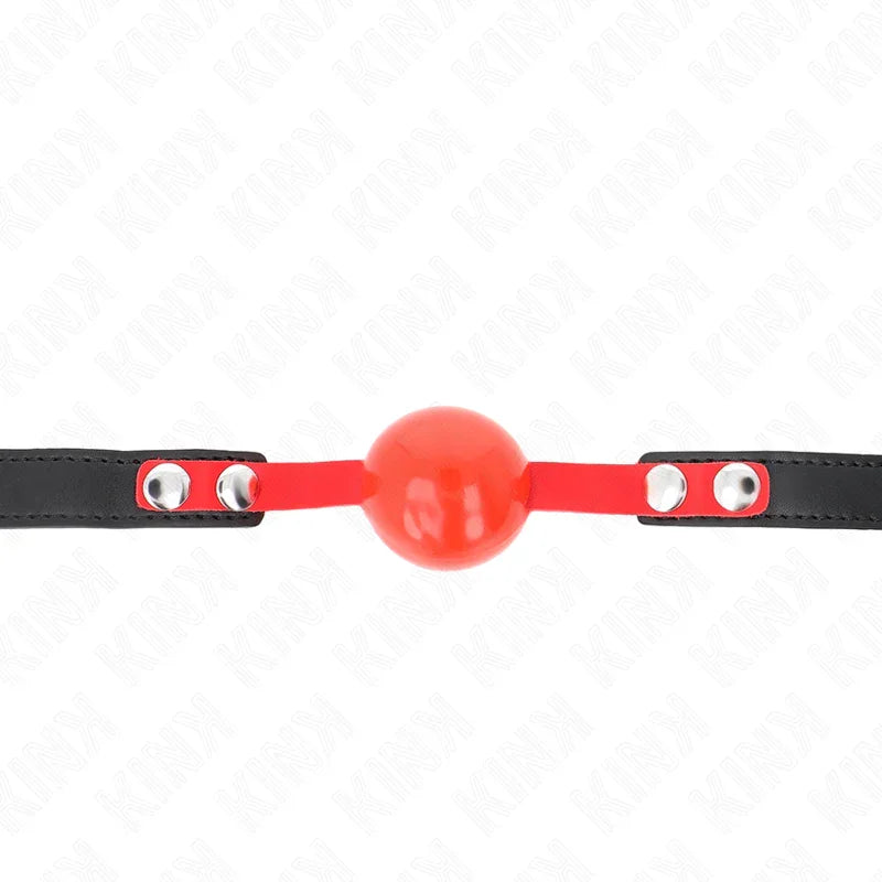 KINK - MORDAZA DE BOLA 4 CM SUAVE DE TPE MODELO 4 60 x 2 CM AJUSTABLE 37-52 CM - Nuvica
