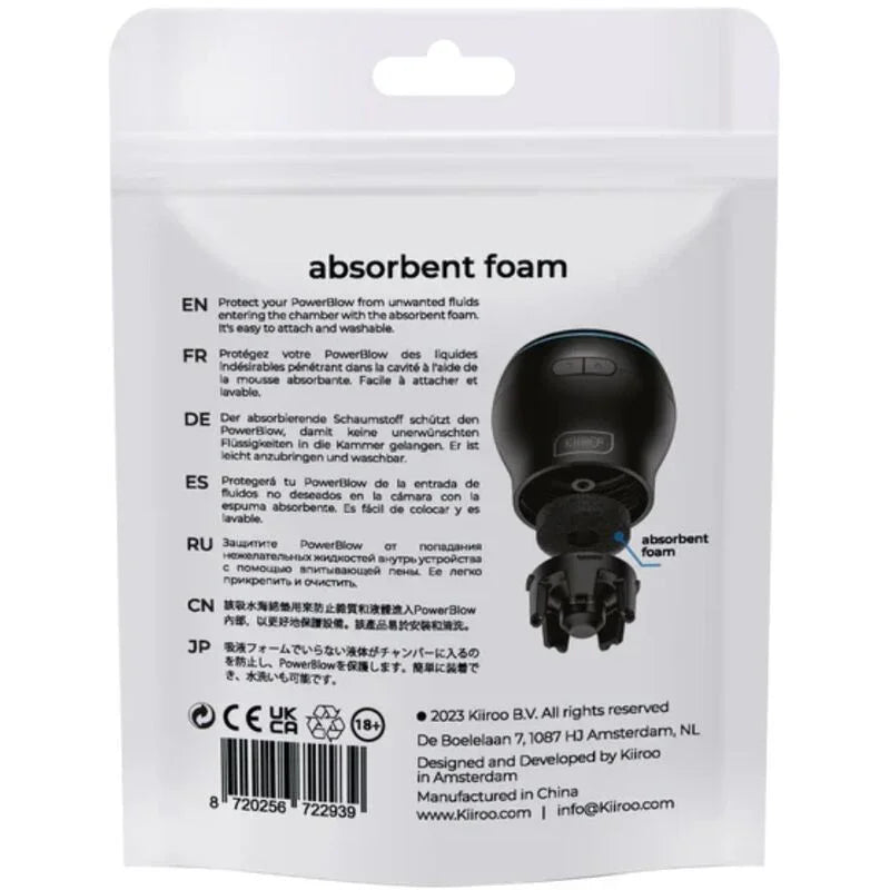 KIIROO - POWER BLOW ESPUMA ABSORBENTE DE RESPUESTO 5 UNIDADES - Nuvica
