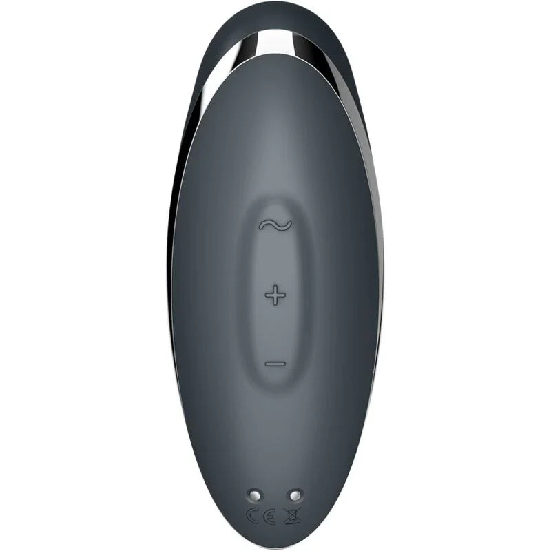 SATISFYER - TAP & CLIMAX 2 VIBRADOR & ESTIMULADOR GRIS - Nuvica