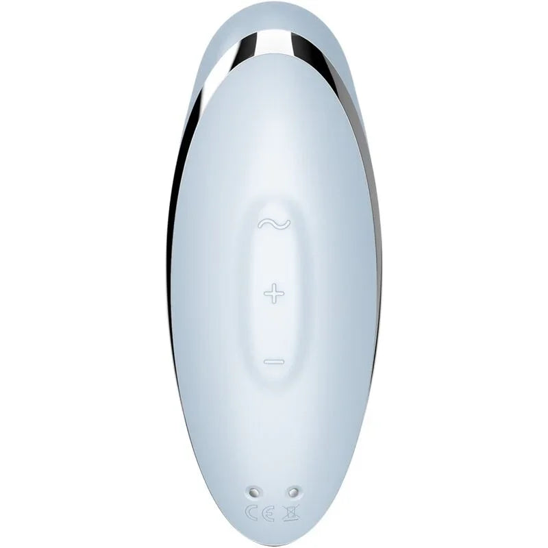 SATISFYER - TAP & CLIMAX 2 VIBRADOR & ESTIMULADOR AZUL - Nuvica