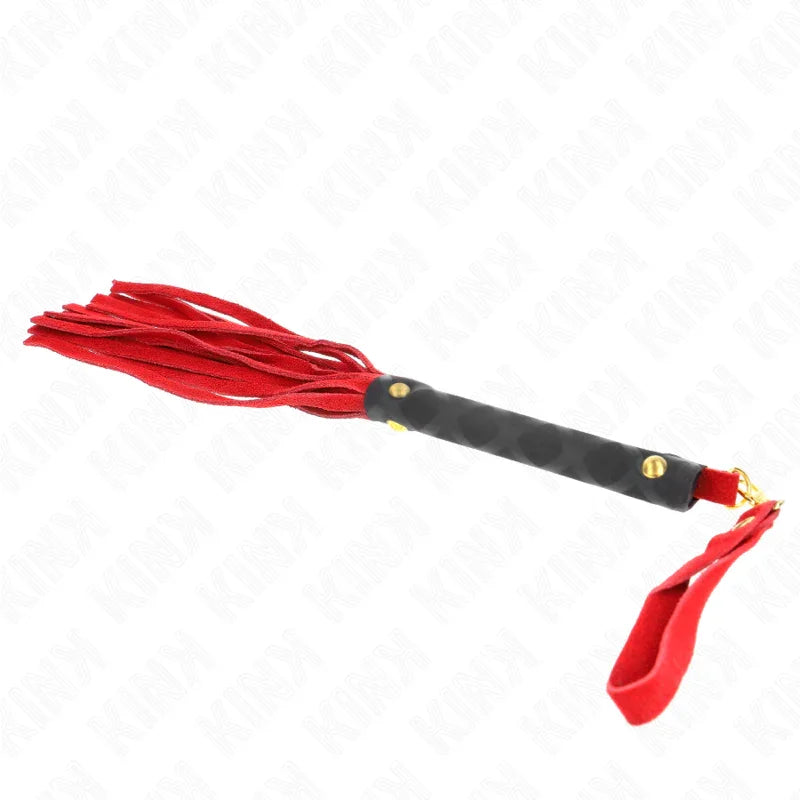 KINK - LÁTIGO MINI PIEL DE ANTE ROJO 30 CM - Nuvica