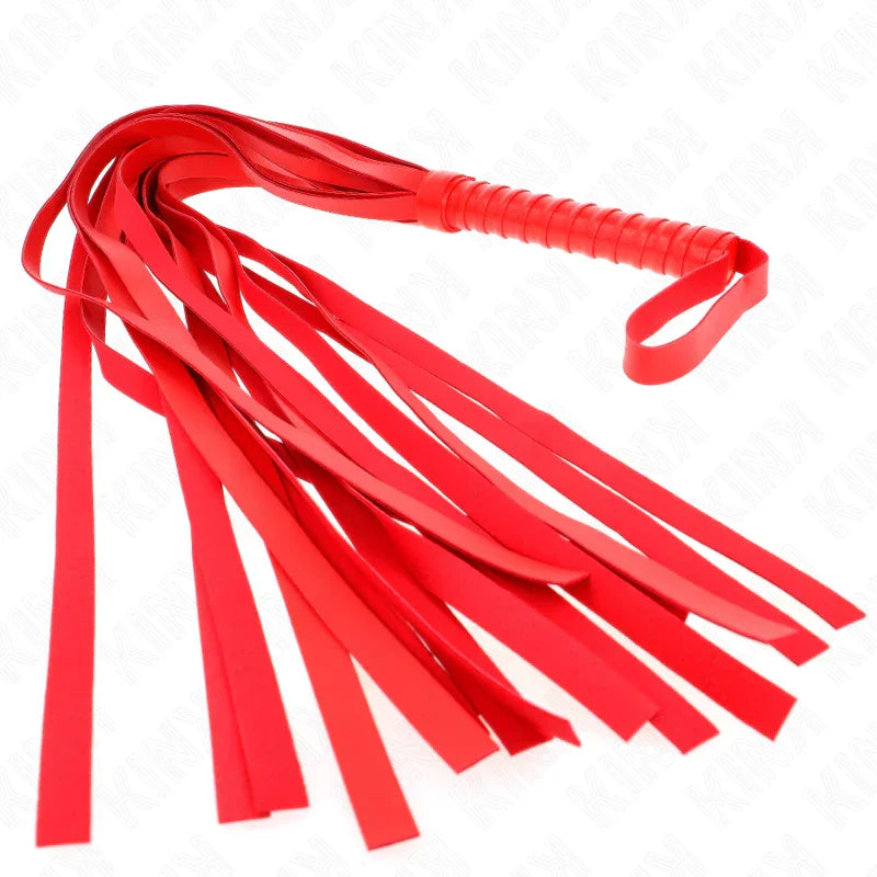 KINK - LÁTIGO DE COLA LARGA Y MANGO CORTO ROJO 70 CM - Nuvica