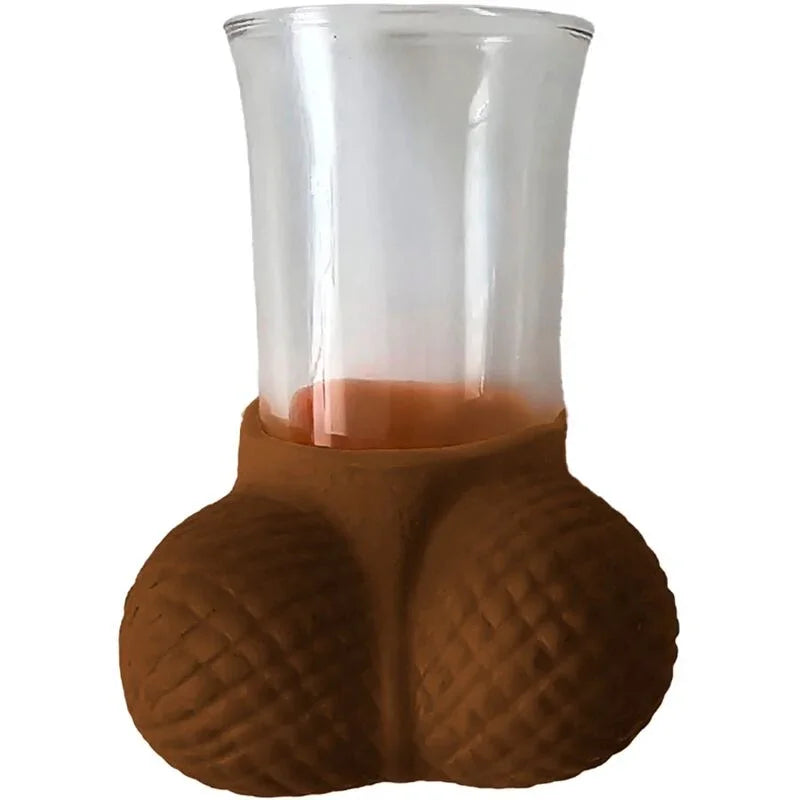 DIABLO PICANTE - VASO CHUPITO CRISTAL CON HUEVOS MULATO - Nuvica