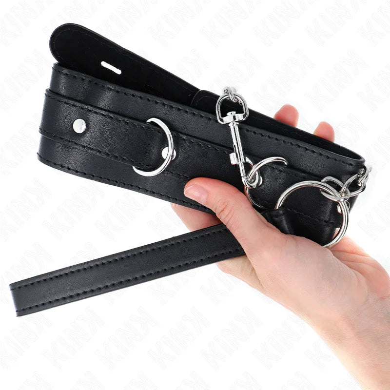 KINK - COLLAR CON CORREA 65 CM NEGRO 54 X 4.5 CM - Nuvica