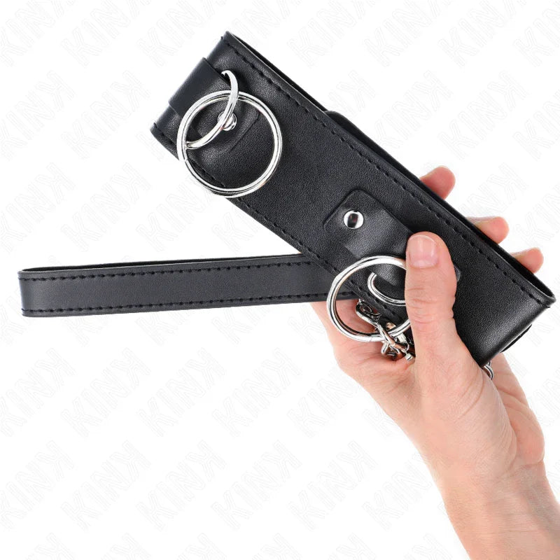 KINK - COLLAR CON CORREA 65 CM 3 ANILLOS MODELO 2 AJUSTABLE 36-43 CM X 5 CM - Nuvica