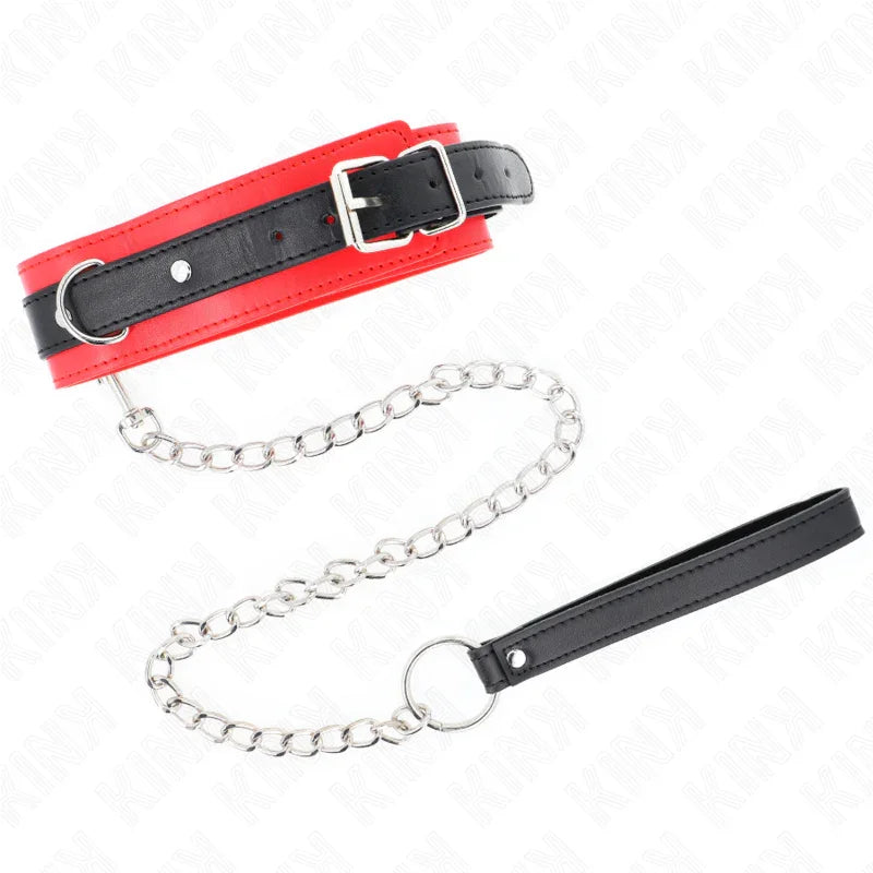 KINK - COLLAR CON CORREA 65 CM MODELO BÁSICO MODELO 3 ROJO 53 X 5 CM - Nuvica