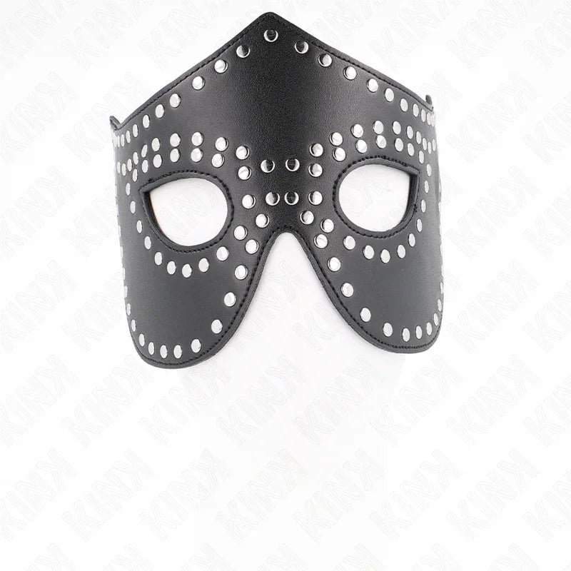 KINK - MÁSCARA DE POLIPIEL CON REMACHES MODELO 2 30 x 12 CM - Nuvica