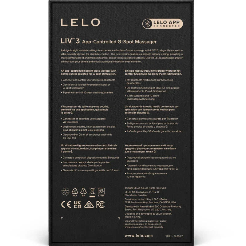 LELO - LIV™ 3 ESTIMULADOR PUNTO G VIOLETA - Nuvica