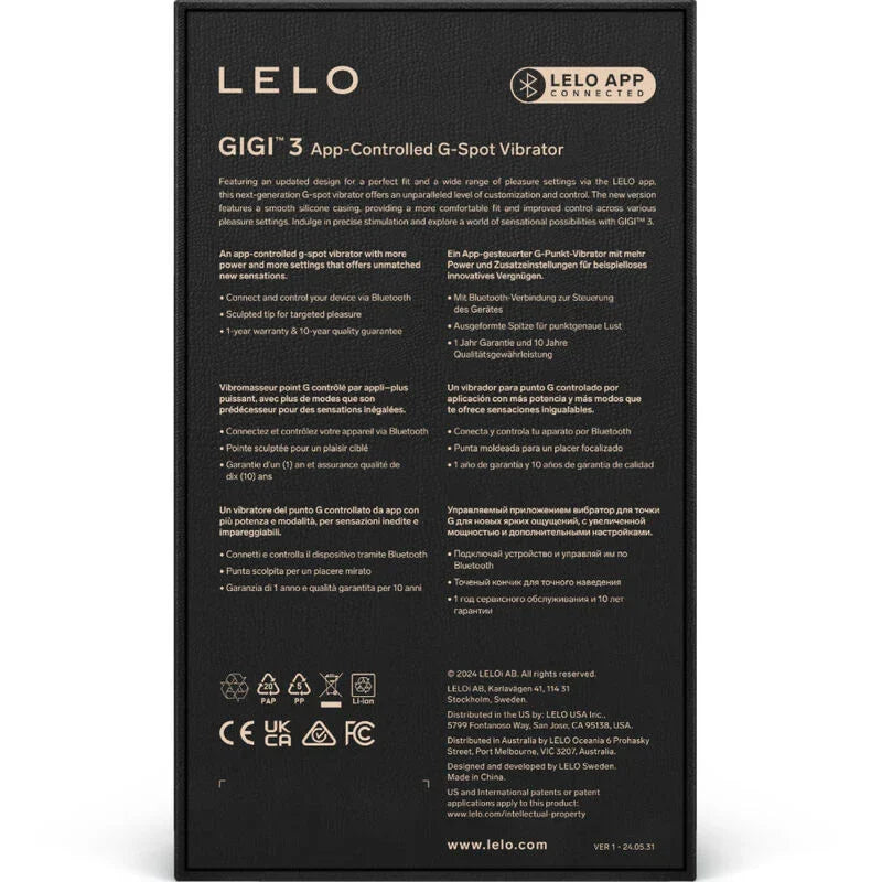 LELO - GIGI™ 3 VIBRADOR PUNTO G ROSA - Nuvica