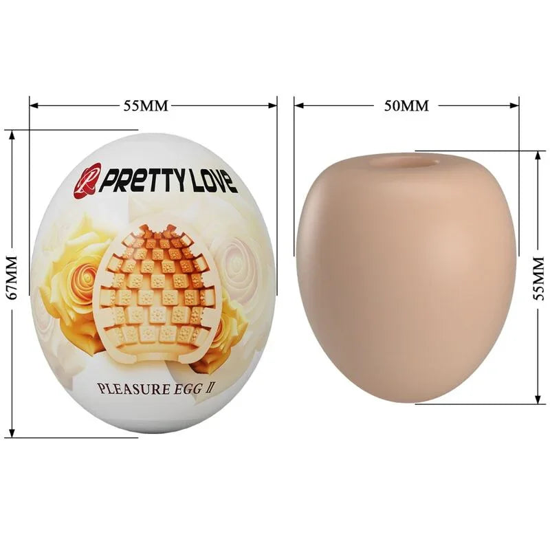 PRETTY LOVE - MASTURBADOR MASCULINO HUEVO NATURAL - Nuvica
