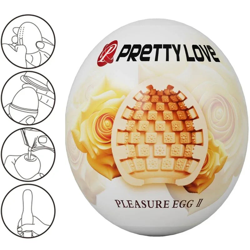 PRETTY LOVE - MASTURBADOR MASCULINO HUEVO NATURAL - Nuvica