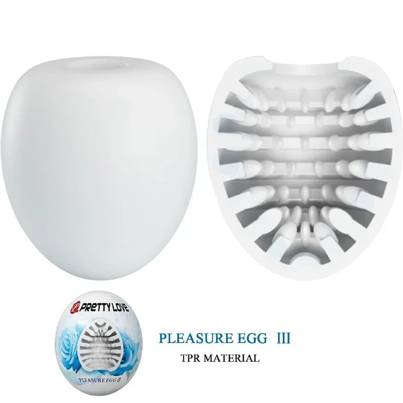 PRETTY LOVE - MASTURBADOR MASCULINO HUEVO BLANCO - Nuvica