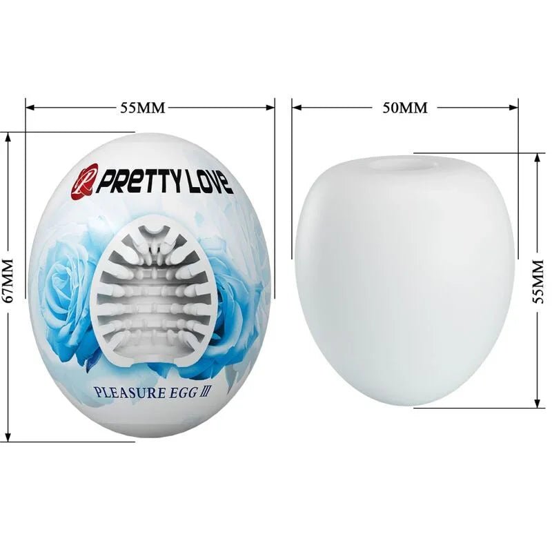 PRETTY LOVE - MASTURBADOR MASCULINO HUEVO BLANCO - Nuvica