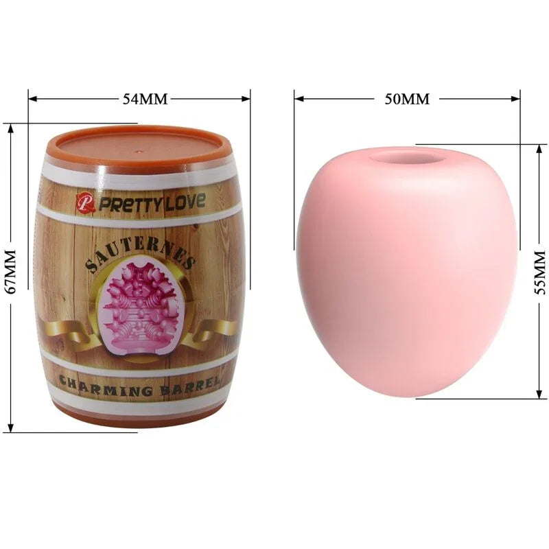 PRETTY LOVE - MASTURBADOR MASCULINO HUEVO ROSA MODELO 2 - Nuvica
