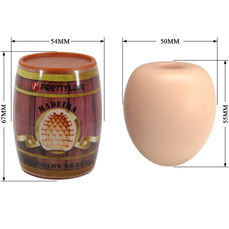PRETTY LOVE - MASTURBADOR MASCULINO HUEVO NATURAL MODELO 2 - Nuvica