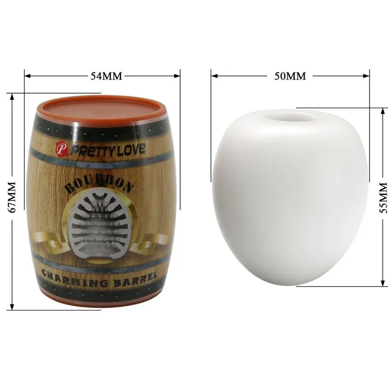 PRETTY LOVE - MASTURBADOR MASCULINO HUEVO BLANCO MODELO 2 - Nuvica