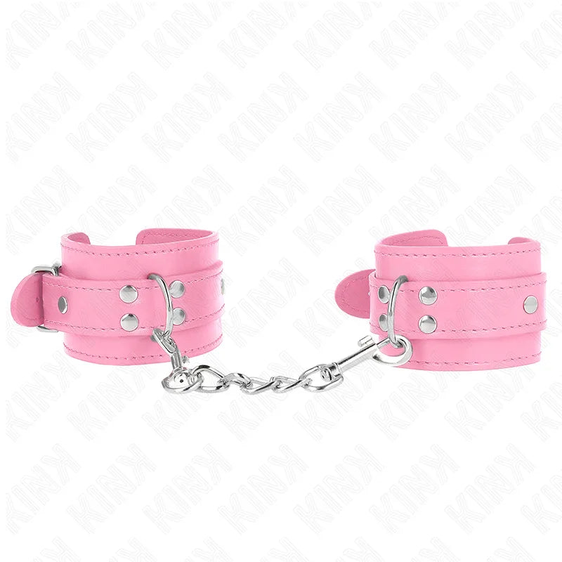 KINK - MUÑEQUERAS SENCILLAS ROSA AJUSTABLE 20-23 CM X 5.5 CM - Nuvica