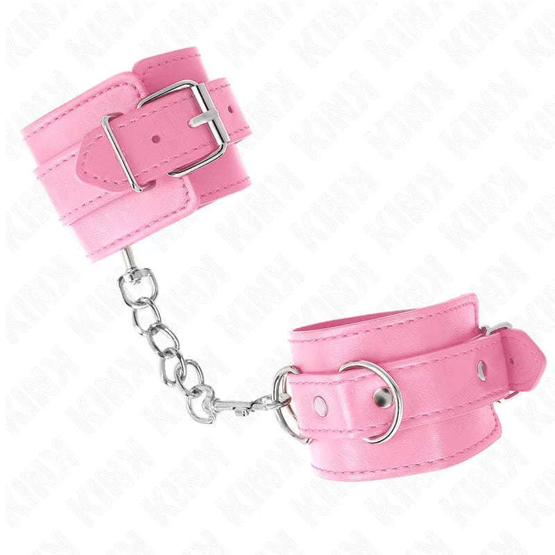 KINK - MUÑEQUERAS SENCILLAS ROSA AJUSTABLE 20-23 CM X 5.5 CM - Nuvica