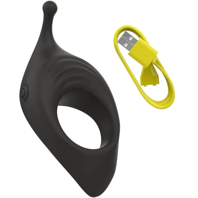 B SWISH - BCHARMED RHYTHM INFINITE DELUXE ANILLO PARA PENE 15 VIBRACIONES NEGRO - Nuvica