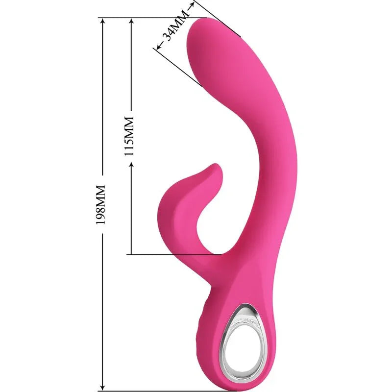 PRETTY LOVE - FRITZ VIBRADOR RABBIT 12 VIBRACIONES ROSA - Nuvica