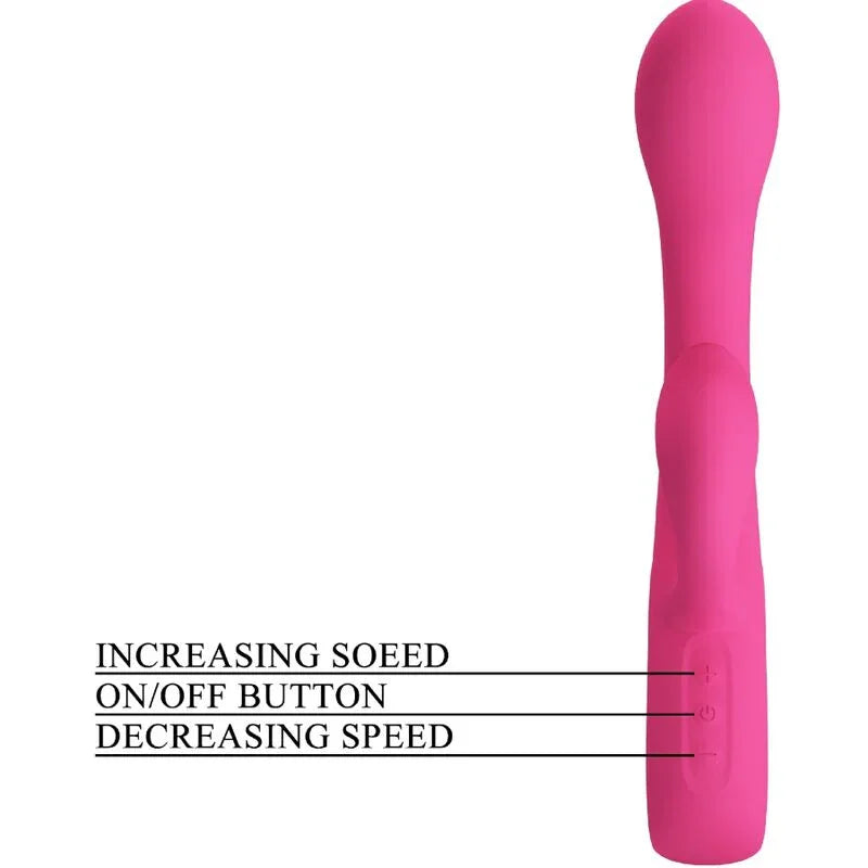 PRETTY LOVE - FRITZ VIBRADOR RABBIT 12 VIBRACIONES ROSA - Nuvica