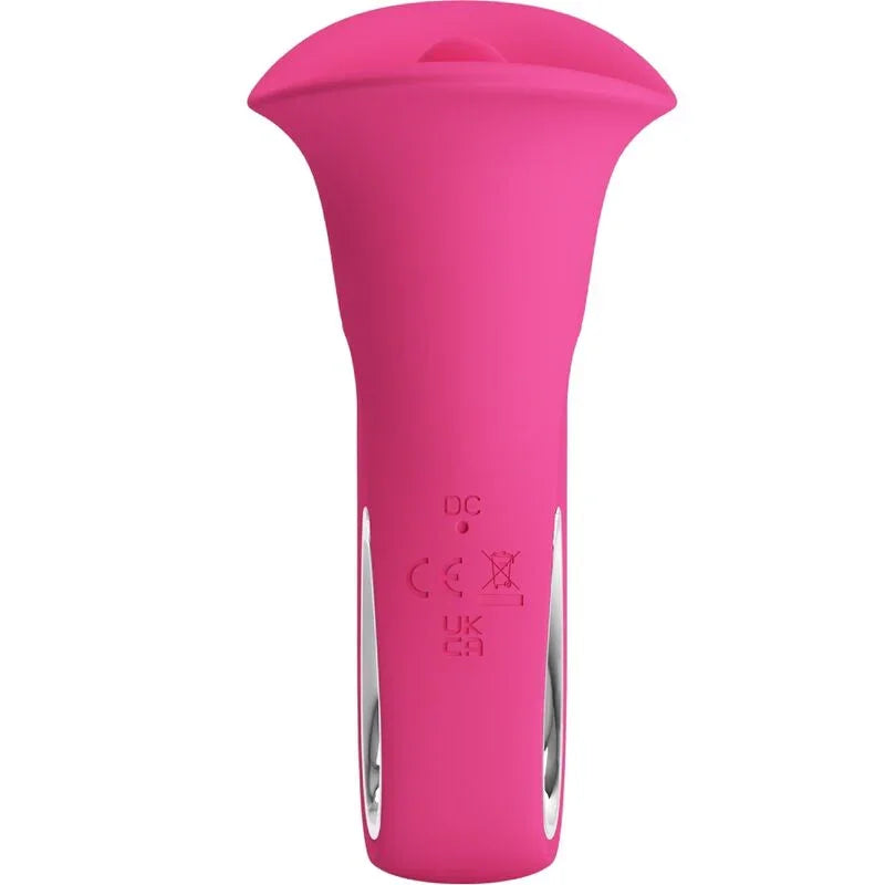 PRETTY LOVE - CLYDE VIBRADOR ORAL LENGUA VIBRADORA 12 VIBRACIONES ROSA - Nuvica