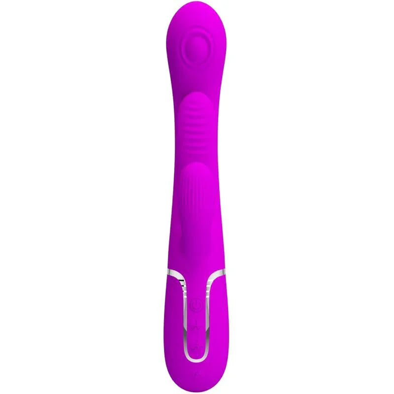 PRETTY LOVE - SHANIA TRIPLE VIBRADOR RABBIT MULTIFUNCIÓN ROSA - Nuvica