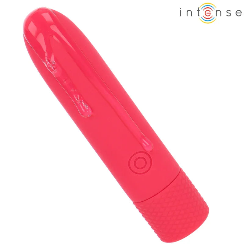 INTENSE - SYMONE BALA VIBRADORA RECARGABLE POR USB 8 VIBRACIONES ROJO 10 X 2.2 CM - Nuvica
