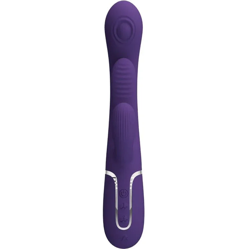 PRETTY LOVE - SHANIA TRIPLE VIBRADOR RABBIT MULTIFUNCIÓN MORADO - Nuvica