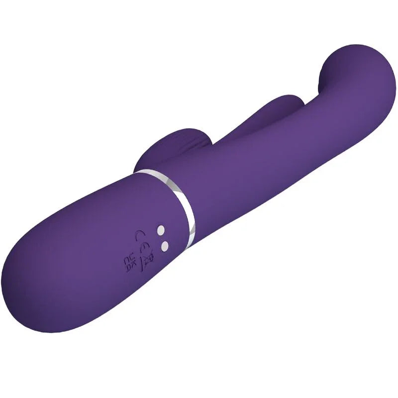 PRETTY LOVE - SHANIA TRIPLE VIBRADOR RABBIT MULTIFUNCIÓN MORADO - Nuvica