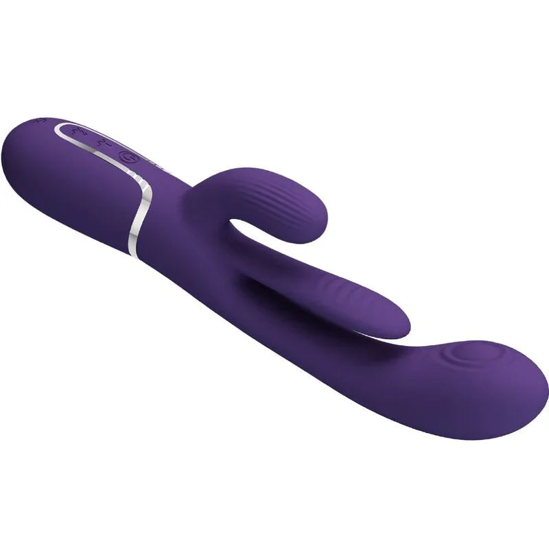 PRETTY LOVE - SHANIA TRIPLE VIBRADOR RABBIT MULTIFUNCIÓN MORADO - Nuvica
