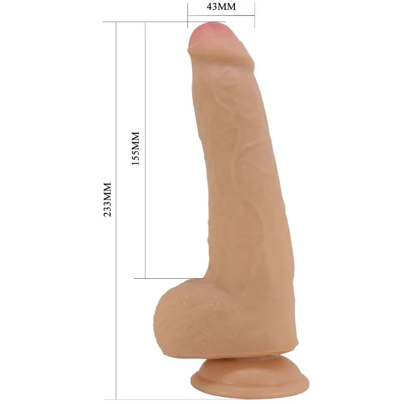 PRETTY LOVE - DRACO DILDO REALÍSTICO 23 CM NATURAL - Nuvica