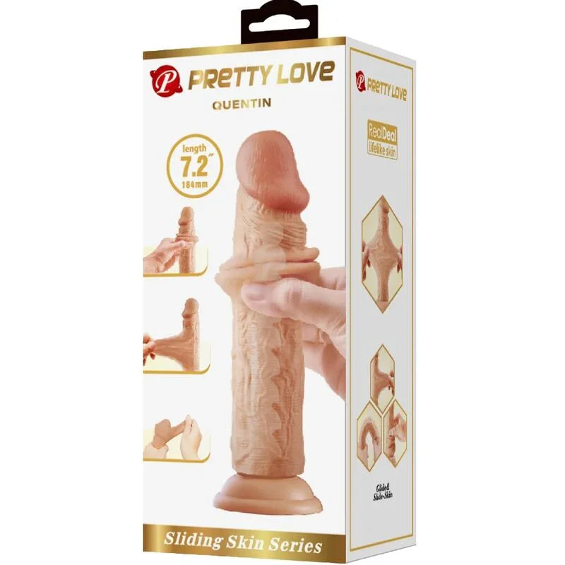 PRETTY LOVE - QUENTIN DILDO REALÍSTICO 18 CM NATURAL - Nuvica