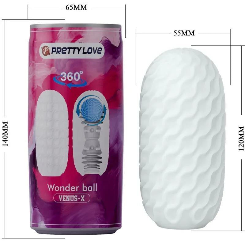 PRETTY LOVE - VENUS X MASTURBADOR MASCULINO MODELO 3 BLANCO - Nuvica