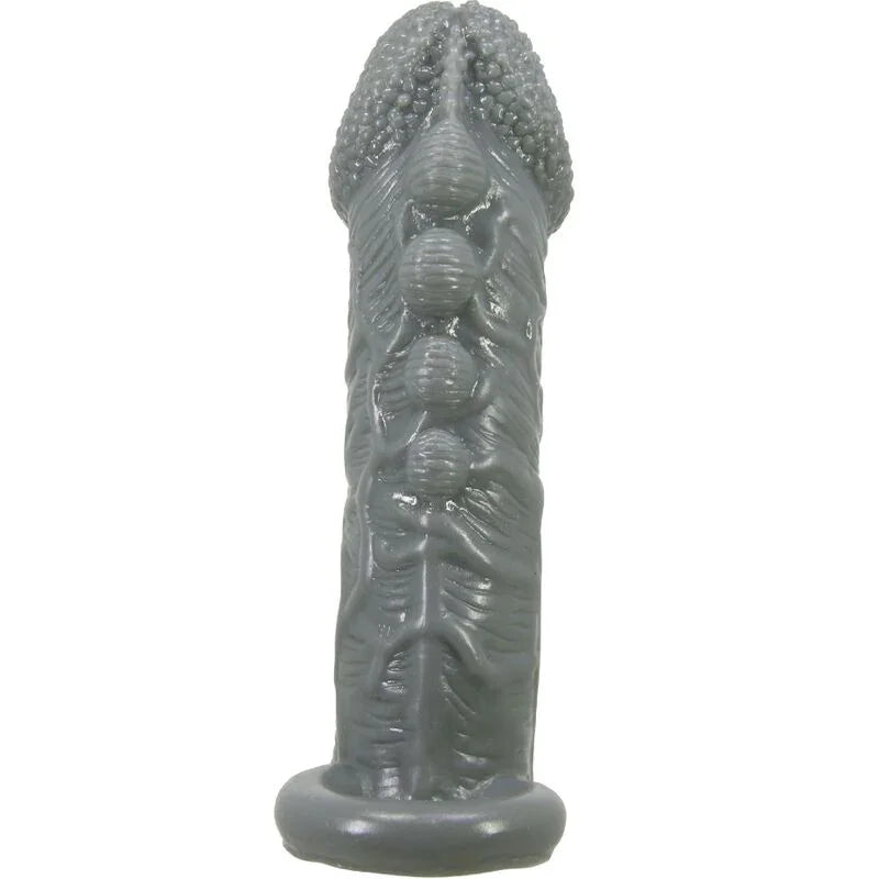 PRETTY LOVE - FUNDA REALÍSTICA ALARGADORA Y RETARDANTE PARA PENE GRIS - Nuvica