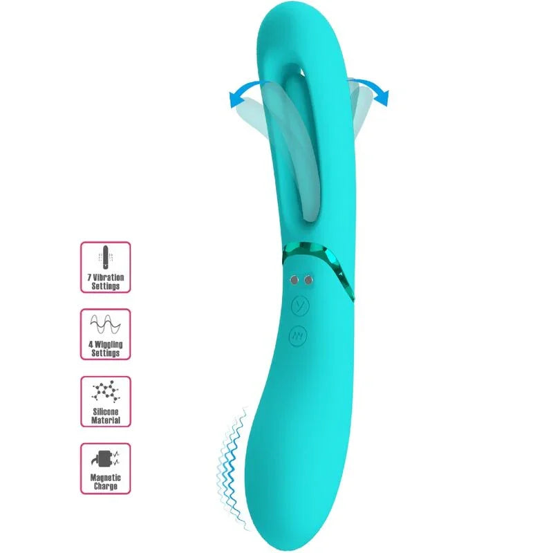 ROMANCE - LEXIE VIBRADOR PUNTO G 7 VIBRACIONES AZUL - Nuvica