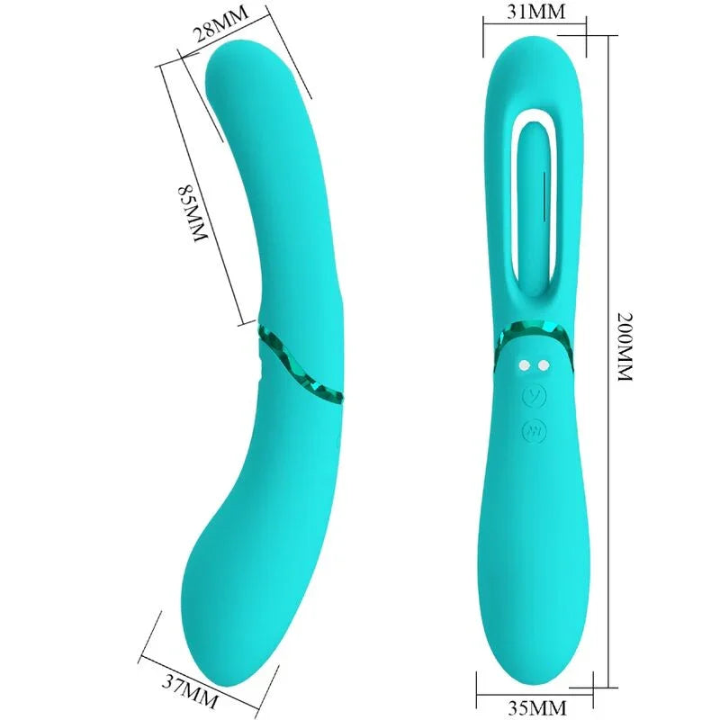 ROMANCE - LEXIE VIBRADOR PUNTO G 7 VIBRACIONES AZUL - Nuvica