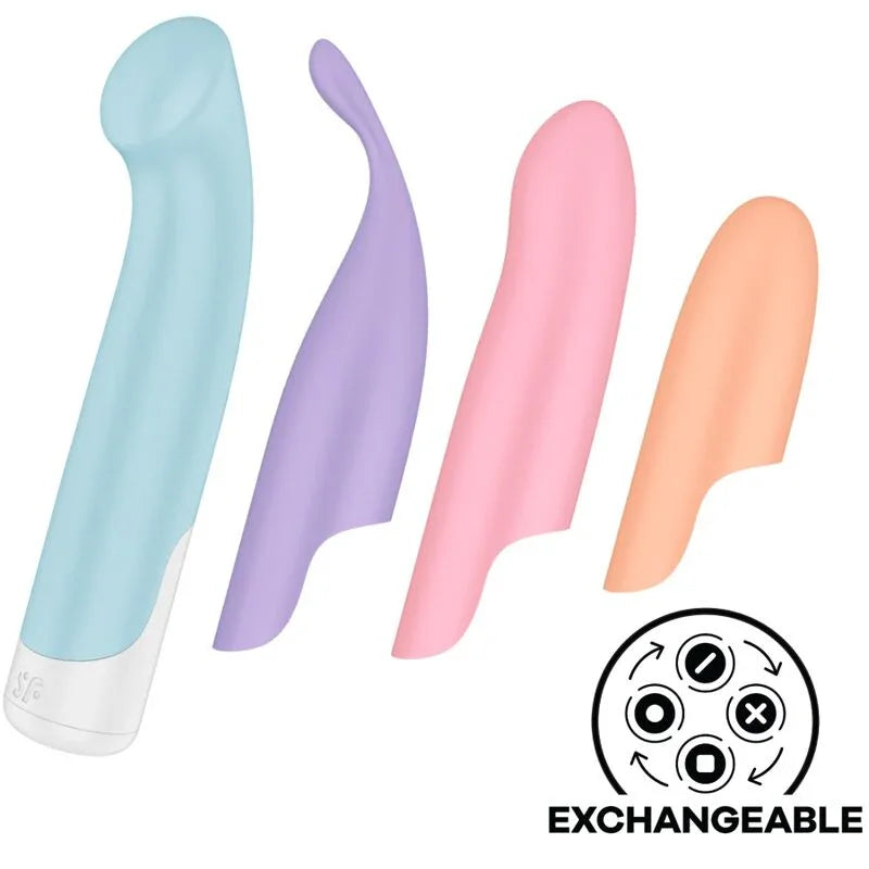 SATISFYER - PLAYFUL FOUR SET VIBRADORES 4 EN 1 + POWER BULLET - Nuvica