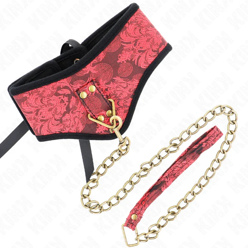 KINK - COLLAR CON CORREA DE ENCAJE 75 CM MODELO SCANDAL 44 X 10 CM - Nuvica