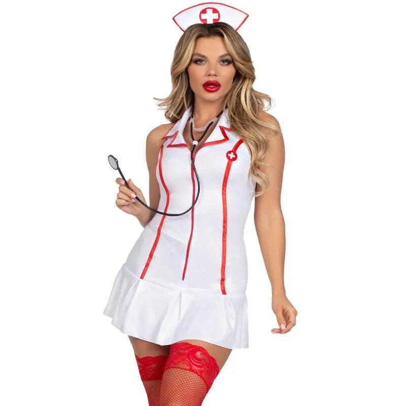 LEG AVENUE - DISFRAZ ENFERMERA JEFA BLANCO M/L - Nuvica