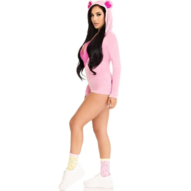 LEG AVENUE - BODY OSITO TERCIOPELO ROSA M - Nuvica