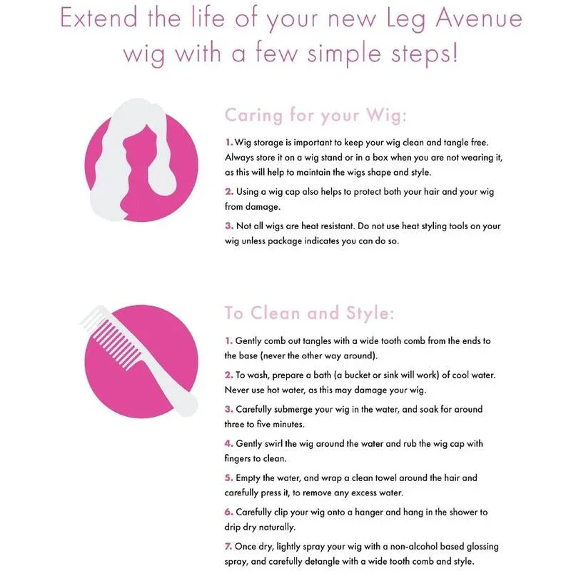 LEG AVENUE - PELUCA CORTE BOB FOSFORESCENTE BLANCO - Nuvica
